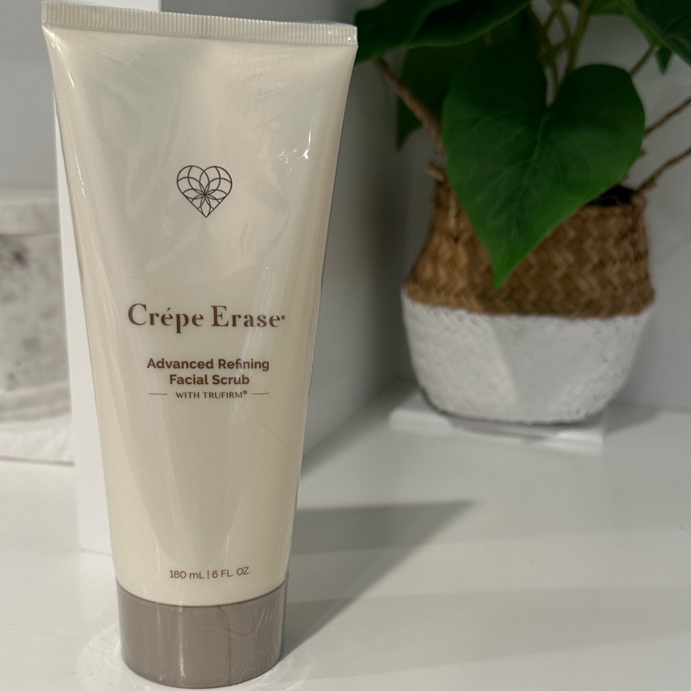 New Crepe Erase advanced refining facial scrub